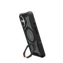 UAG Plasma XTE Magsafe - obudowa ochronna z podstawką do iPhone 16 kompatybilna z MagSafe (black/orange)