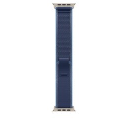 Apple Watch 49mm Blue/Bright Blue Trail Loop M/L - Natural Titanium Finish