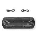 Głośnik Nedis Party Boombox 60W LED [60W/ 6Std Akku/ Bluetooth/ TWS/ LED]