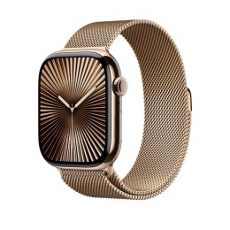 Opaska Milanese Armband für Apple Watch 46mm Gold (S/M)