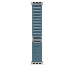 Pasek Apple 49mm Light Blue Alpine Loop - Large - Natural Titanium Finish