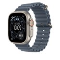Zegarek Apple 49mm Anchor Blue Ocean Band - Natural Titanium Finish