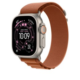 Zegarek Apple 49mm Terra Cotta Alpine Loop Medium - Natural Titanium Finish