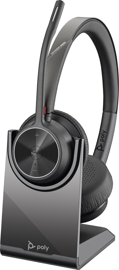 POLY Stereofoniczny zestaw słuchawkowy USB A Voyager 4320 + przejściówka BT700 USB-A + podstawka ładująca POLY Stereofoniczny zestaw słuchawkowy USB A Voyager 4320 + przejściówka BT700 USB-A + podstawka ładująca