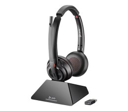 POLY Zestaw słuchawkowy Savi 8220 UC z certyfikatem Microsoft Teams DECT 1880-1900 MHz USB-A