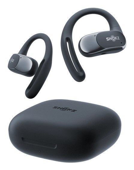 Słuchawki bezprzewodowe douszne Shokz OpenFit Air czarne Słuchawki bezprzewodowe douszne Shokz OpenFit Air czarne