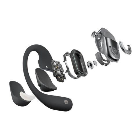 Słuchawki bezprzewodowe douszne Shokz OpenFit+ Czarne Słuchawki bezprzewodowe douszne Shokz OpenFit+ Czarne