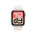 Apple Watch SE 3 GPS 40 mm, aluminiowa obudowa w kolorze Starlight z paskiem Starlight Sport Band - S/M