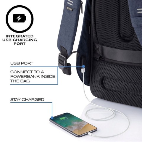 XD DESIGN PLECAK ANTYKRADZIEŻOWY BOBBY HERO REGULAR GRANATOWY P/N: P705.295 XD DESIGN PLECAK ANTYKRADZIEŻOWY BOBBY HERO REGULAR GRANATOWY P/N: P705.295