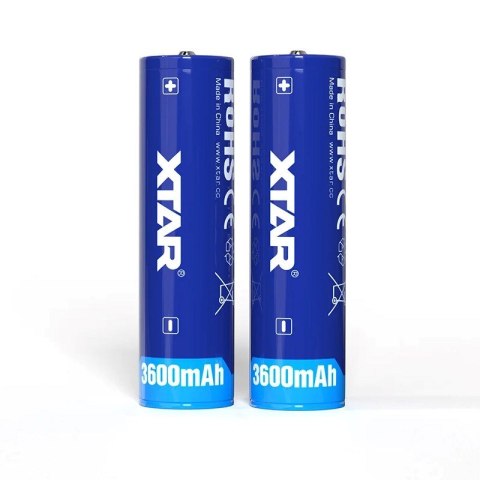 XTAR AKUMULATOR 18650 3,6V 3600MAH LI-ION Z ZABEZPIECZENIEM 18650-3600 XTAR AKUMULATOR 18650 3,6V 3600MAH LI-ION Z ZABEZPIECZENIEM 18650-3600