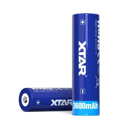 XTAR AKUMULATOR 18650 3,6V 3600MAH LI-ION Z ZABEZPIECZENIEM 18650-3600 XTAR AKUMULATOR 18650 3,6V 3600MAH LI-ION Z ZABEZPIECZENIEM 18650-3600