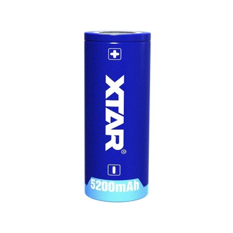 XTAR AKUMULATOR 26650 3,6V 5200MAH LI-ION Z ZABEZPIECZENIEM 26650-5200 XTAR AKUMULATOR 26650 3,6V 5200MAH LI-ION Z ZABEZPIECZENIEM 26650-5200