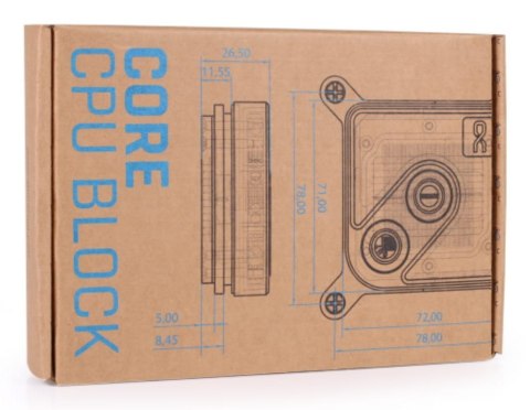 Alphacool Core 1 Carbon Blok wodny Alphacool Core 1 Carbon Blok wodny