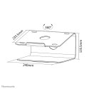 Neomounts NSLS050 stojak na laptop Podstawka na notebooka Srebrny 43,2 cm (17")