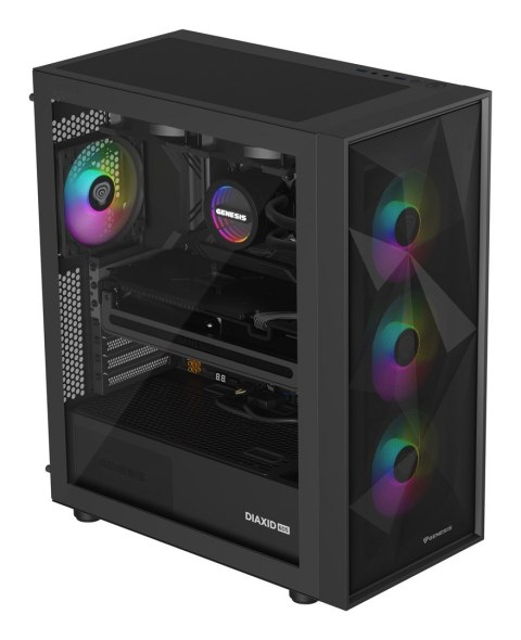 Obudowa komputera GENESIS NLG-2319 Zestaw do chłodzenia płynami Czarny Obudowa komputera GENESIS NLG-2319 Zestaw do chłodzenia płynami Czarny