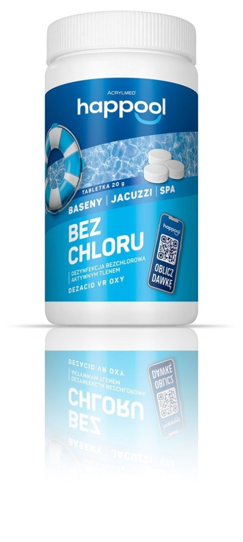 Acrylmed 1kg Dezacid VR OXY Tabletki tlenowe do dezynfekcji wody basenowej Acrylmed 1kg Dezacid VR OXY Tabletki tlenowe do dezynfekcji wody basenowej