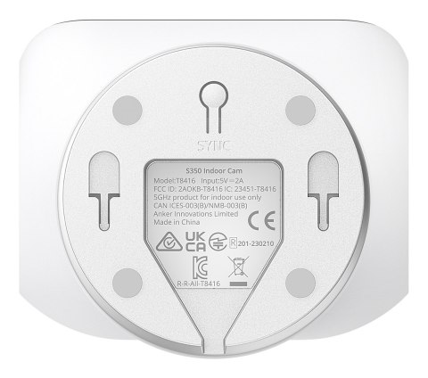 Anker Eufy | Wewnętrzna kamera bezpieczeństwa | S350 | Obiektyw szerokokątny | Blat stołu | Karta Micro SD, maks. 128 GB | Biały Anker Eufy | Wewnętrzna kamera bezpieczeństwa | S350 | Obiektyw szerokokątny | Blat stołu | Karta Micro SD, maks. 128 GB | Biały