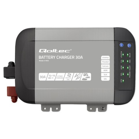 Inteligentna profesjonalna ładowarka Monolith do akumulatorów LiFePO4 AGM GEL SLA 30A 12V Inteligentna profesjonalna ładowarka Monolith do akumulatorów LiFePO4 AGM GEL SLA 30A 12V