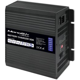 Inteligentna profesjonalna ładowarka Monolith do akumulatorów LiFePO4 AGM GEL SLA 50A 12V