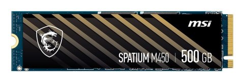 Dysk SSD MSI SPATIUM M450 PCIe 4.0 NVMe M.2 500GB Dysk SSD MSI SPATIUM M450 PCIe 4.0 NVMe M.2 500GB