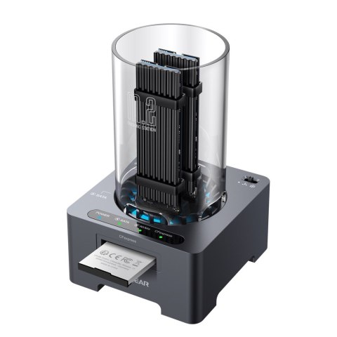 GRAUGEAR G-M2DK-CR-10G stacja dokująca do dysków twardych USB 3.2 Gen 2 (3.1 Gen 1) Type-C Szary GRAUGEAR G-M2DK-CR-10G stacja dokująca do dysków twardych USB 3.2 Gen 2 (3.1 Gen 1) Type-C Szary