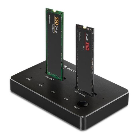 Stacja dokująca dysków SSD M.2 NVMe SATA USB-C DUAL 2 x 2TB Stacja dokująca dysków SSD M.2 NVMe SATA USB-C DUAL 2 x 2TB