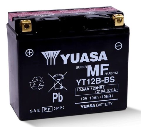 Akumulator AGM/Rozruchowy/Suchoładowany z elektrolitem (ograniczona sprzedaż konsumencka) YUASA 12V 10 5Ah 210A L+ Bezobsługowy 