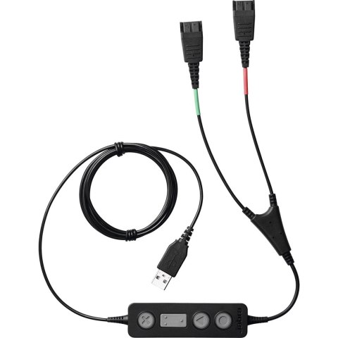 Jabra 265-09 kabel audio USB2.0 2x QD Czarny Jabra 265-09 kabel audio USB2.0 2x QD Czarny