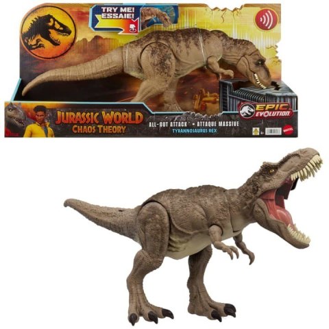 Figurka Mattel Jurassic World T-Rex Totalny atak HXF53 WB2 Figurka Mattel Jurassic World T-Rex Totalny atak HXF53 WB2