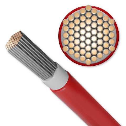 Kabel solarny fotowoltaiczny 6mm2 100m czerwony Kabel solarny fotowoltaiczny 6mm2 100m czerwony