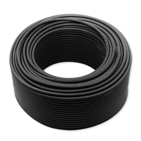 Kabel solarny fotowoltaiczny Qoltec | 6mm2 | 100m | czarny Kabel solarny fotowoltaiczny Qoltec | 6mm2 | 100m | czarny