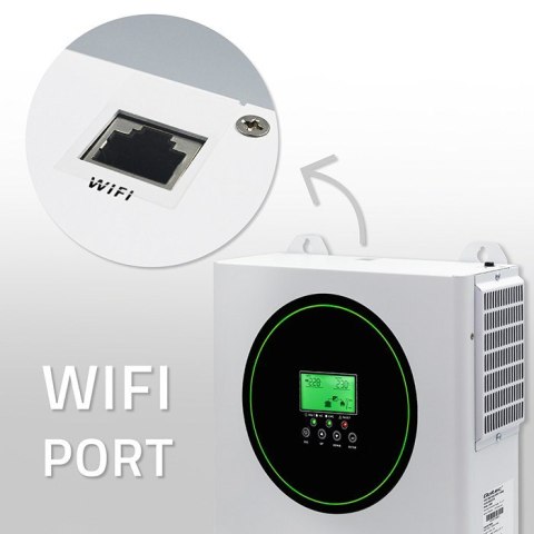 Qoltec Hybrydowy inwerter solarny Off-Grid 1500W | 100A | 12V | MPPT | Sinus | Opcja Wi-Fi | Power Factor 1.0 Qoltec Hybrydowy inwerter solarny Off-Grid 1500W | 100A | 12V | MPPT | Sinus | Opcja Wi-Fi | Power Factor 1.0