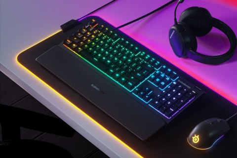 SteelSeries Apex 3 Gaming Keyboard, US Layout, Wired, Black SteelSeries Apex 3 Gaming keyboard IP32 water resistant for protecti SteelSeries Apex 3 Gaming Keyboard, US Layout, Wired, Black SteelSeries Apex 3 Gaming keyboard IP32 water resistant for protecti