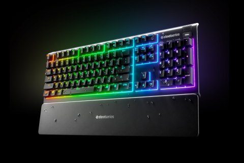 SteelSeries Apex 3 Gaming Keyboard, US Layout, Wired, Black SteelSeries Apex 3 Gaming keyboard IP32 water resistant for protecti SteelSeries Apex 3 Gaming Keyboard, US Layout, Wired, Black SteelSeries Apex 3 Gaming keyboard IP32 water resistant for protecti