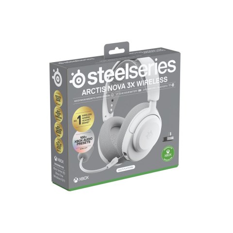 Słuchawki Steelseries Arctis Nova 3X Wireless for Xbox, White Słuchawki Steelseries Arctis Nova 3X Wireless for Xbox, White