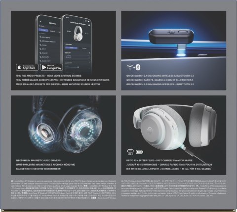 Słuchawki Steelseries Arctis Nova 3P Wireless for Playstation, białe Słuchawki Steelseries Arctis Nova 3P Wireless for Playstation, białe