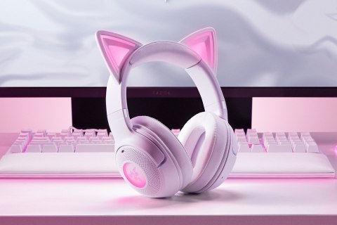 Zestaw słuchawkowy Razer | Kraken Kitty V2 BT | Łączność Bluetooth | Nauszne | Mikrofon | Redukcja szumów | Bezprzewodowy | Biał Zestaw słuchawkowy Razer | Kraken Kitty V2 BT | Łączność Bluetooth | Nauszne | Mikrofon | Redukcja szumów | Bezprzewodowy | Biał