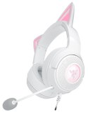 Zestaw słuchawkowy Razer Kraken Kitty V2 przewodowe nauszne z mikrofonem i redukcją szumów biały