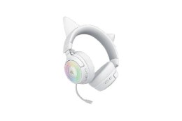 Zestaw słuchawkowy Razer Kraken Kitty V3 Pro Bluetooth Nauszne Mikrofon Bezprzewodowy Biały
