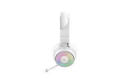 Zestaw słuchawkowy Razer Kraken Kitty V3 Pro Bluetooth Nauszne Mikrofon Bezprzewodowy Biały