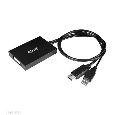 CLUB3D cac-1010 Displayport/usb DVI-I Daul link Czarny, Biały CLUB3D cac-1010 Displayport/usb DVI-I Daul link Czarny, Biały