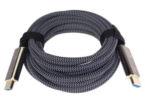 Kabel HDMI PremiumCord Ultra High Speed 2.1 światłowodowy 8K@60Hz, pozłacany 10m Kabel HDMI PremiumCord Ultra High Speed 2.1 światłowodowy 8K@60Hz, pozłacany 10m