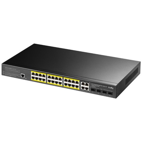 Cudy GS2028PS4 Zarządzany L2 Gigabit Ethernet (10/100/1000) Obsługa PoE 1U Czarny Cudy GS2028PS4 Zarządzany L2 Gigabit Ethernet (10/100/1000) Obsługa PoE 1U Czarny