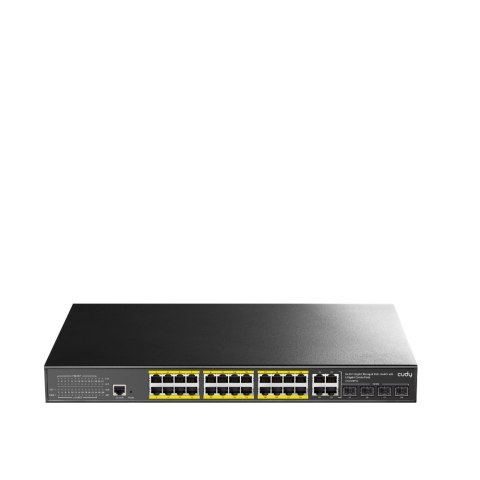Cudy GS2028PS4 Zarządzany L2 Gigabit Ethernet (10/100/1000) Obsługa PoE 1U Czarny Cudy GS2028PS4 Zarządzany L2 Gigabit Ethernet (10/100/1000) Obsługa PoE 1U Czarny