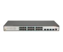FiberHome S4820-28T-X-AC łącza sieciowe Zarządzany L2/L3 Gigabit Ethernet (10/100/1000) 1U Czarny, Szary
