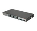 FiberHome S4820-28T-X-AC łącza sieciowe Zarządzany L2/L3 Gigabit Ethernet (10/100/1000) 1U Czarny, Szary