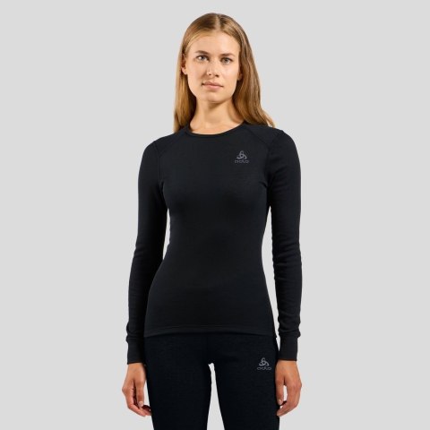 Termoaktywna bluza damska Odlo Active Warm Eco Crew Neck LS - black Termoaktywna bluza damska Odlo Active Warm Eco Crew Neck LS - black