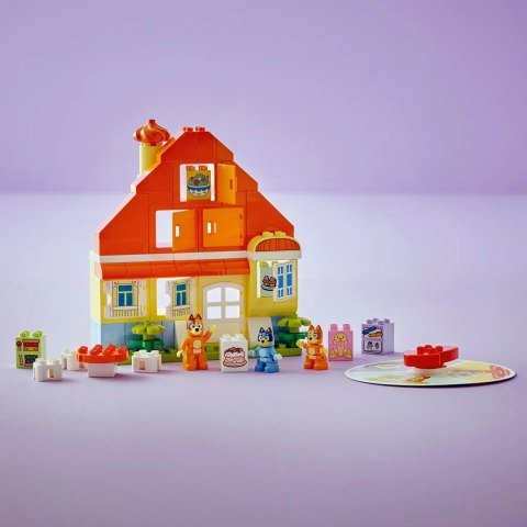 LEGO DUPLO Bluey 10459 Dom rodzinny Blue z grą pamięciową LEGO DUPLO Bluey 10459 Dom rodzinny Blue z grą pamięciową
