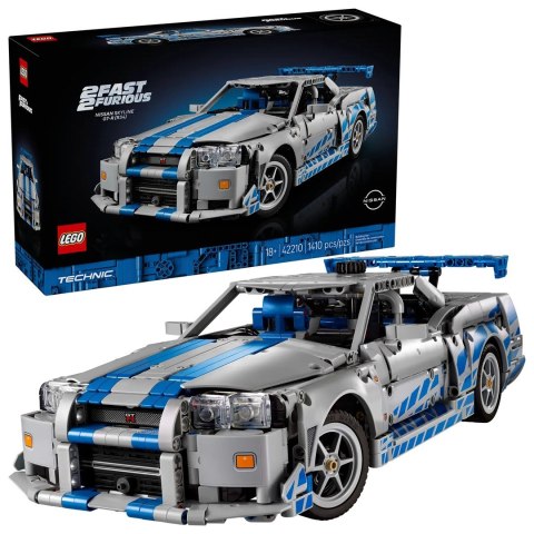 LEGO Technic 42210 Samochód Nissan Skyline GT-R (R34) z filmu Za szybcy, za wściekli LEGO Technic 42210 Samochód Nissan Skyline GT-R (R34) z filmu Za szybcy, za wściekli