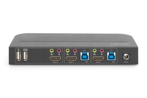 Digitus Przełącznik KVM, 2 x 1 HDMI, wyjście HDMI, USB, 4K x 2K przy 60 Hz Digitus Przełącznik KVM, 2 x 1 HDMI, wyjście HDMI, USB, 4K x 2K przy 60 Hz